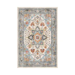 روفرشی مدل کشدار نانو ابریشم  کد 712 زمینه آبی روشن