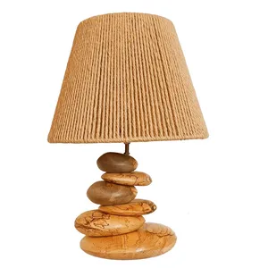 آباژور رومیزی چوبی  طرح سنگ کد Mc50