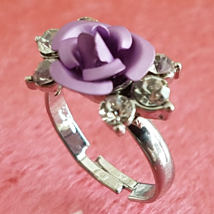 انگشتر دخترانه مدل گل رز کد P432 انگشتر دخترانه مدل گل رز کد P432