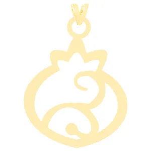 آویز گردنبند طلا 18 عیار زنانه الن نار مدل طرح انار ELN3178