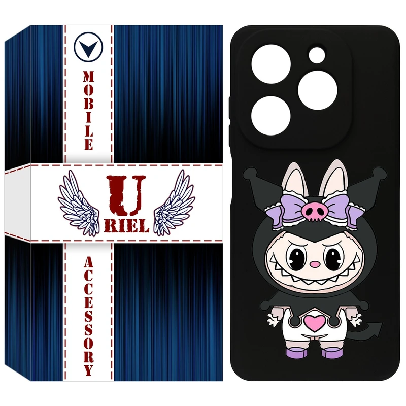 کاور یوریل مدل KSH کد 137 طرح عروسک لبوبو مناسب برای گوشی موبایل تکنو Spark 20 / Spark Go 2024