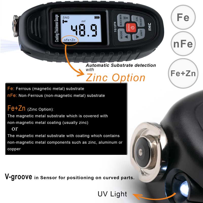 ضخامت سنج رنگ اف ام سی مدل TG12FN ضخامت سنج رنگ اف ام سی مدل TG12FN