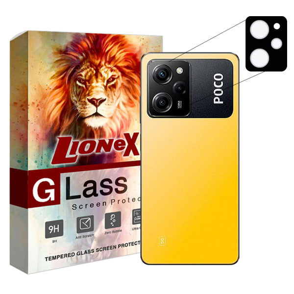 محافظ لنز دوربین لایونکس مدل 5DLENSLION مناسب برای گوشی موبایل شیائومی Poco X5 Pro