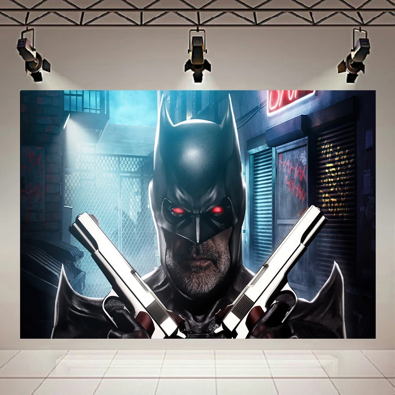 تابلو بوم طرح بتمن مدل Old Batman Flashpoint کد AR2518