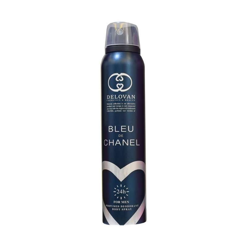 اسپری خوشبو کننده بدن مردانه دلوان مدل bleu de chanel حجم 200 میلی لیتر اسپری خوشبو کننده بدن مردانه دلوان مدل bleu de chanel حجم 200 میلی لیتر