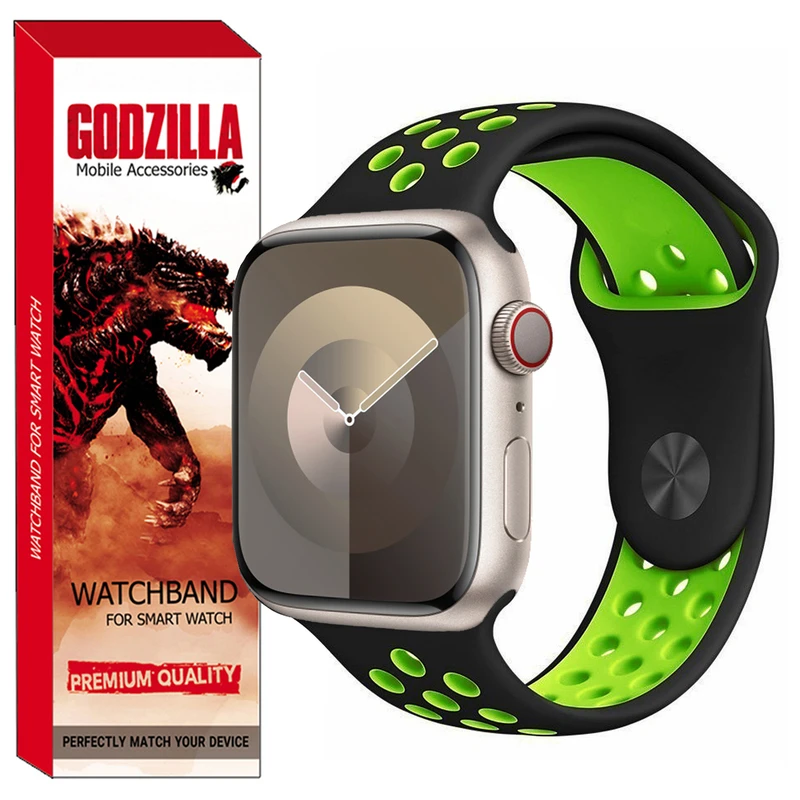 بند گودزیلا مدل Nike Sport مناسب برای اپل واچ SE 2023 44mm
