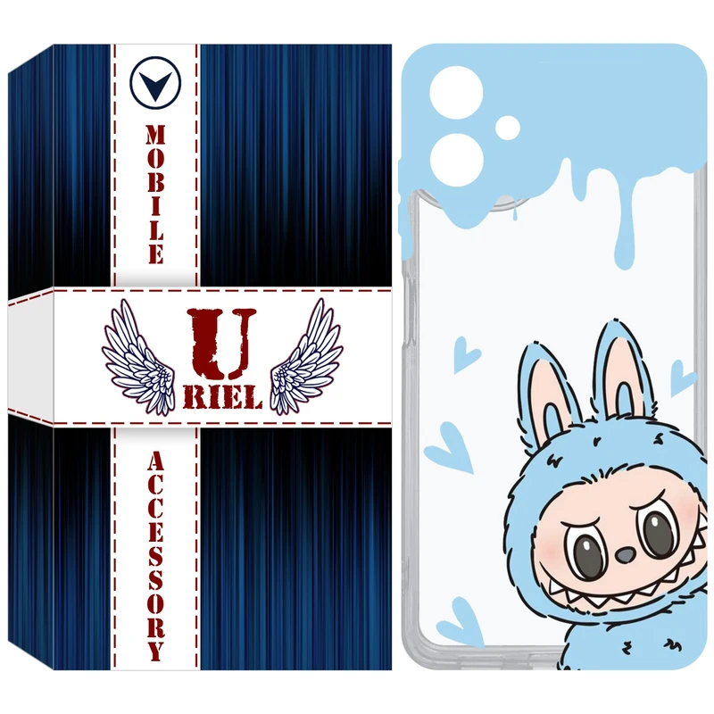 کاور یوریل قاب مدل Clear کد 131 طرح لبوبو مناسب برای گوشی موبایل سامسونگ Galaxy A06