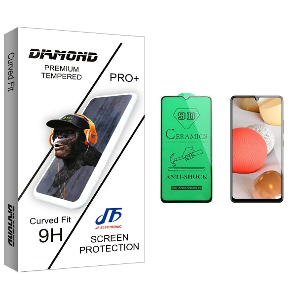 محافظ صفحه نمایش سرامیکی جی اف مدل Diamond glass مناسب برای گوشی موبایل سامسونگ Galaxy A42