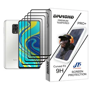 JF Diamond Glass MIX004 Screen Protector For Xiaomi Redmi Note 9S Pack Of 4
