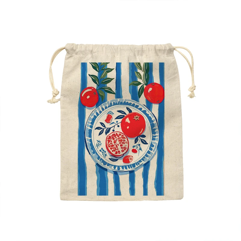 کیسه نان و سبزی ترمه طراحان ایده طرح بشقاب انار کد strm0680 - M