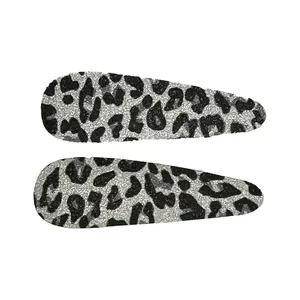 گیره مو زنانه طرح پلنگی مجموعه دو عددی