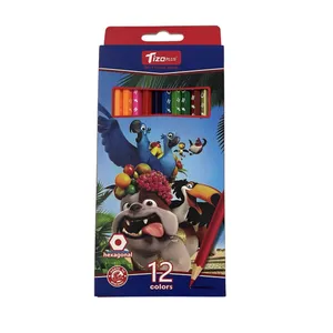 مدادرنگی 12 رنگ تیزوپلاس طرح حیوانات کد 00700
