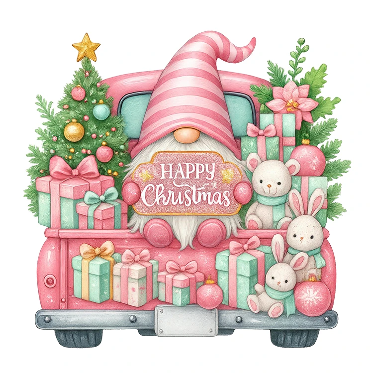 استیکر پارچه و لباس پاد آفرین مدل کریسمس بابانوئل کد S3131