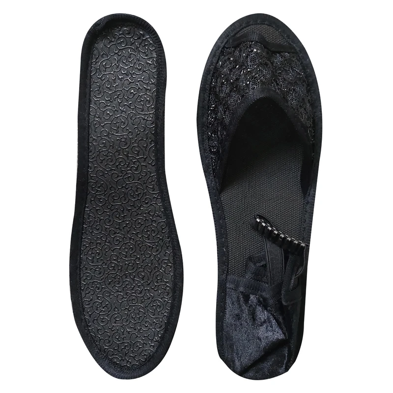 پاپوش زنانه مدل روفرشی رکاب دار طرح زنبوری