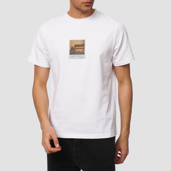 تی شرت آستین کوتاه مردانه ناربن مدل پنجره رنگ سفید