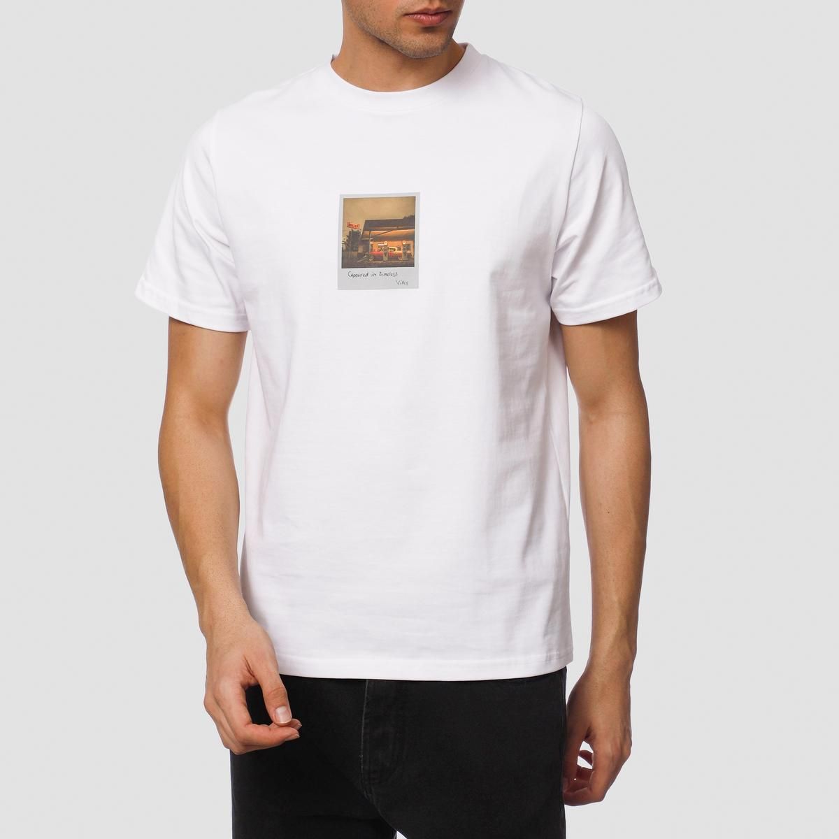 تی شرت آستین کوتاه مردانه ناربن مدل پنجره رنگ سفید -  - 1