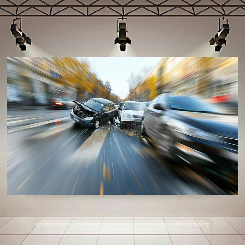 تابلو بوم طرح مخمل سرعت مدل تصادف کد AR305232