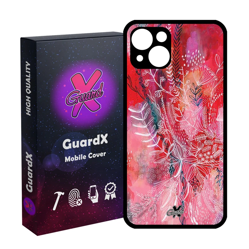 کاور گارد ایکس طرح گل مدل Glass10282 مناسب برای گوشی موبایل اپل iPhone 13