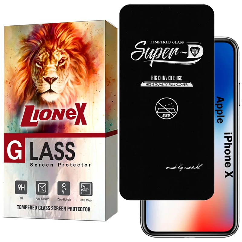 محافظ صفحه نمایش لایونکس مدل SUPERDNL مناسب برای گوشی موبایل اپل iPhone X