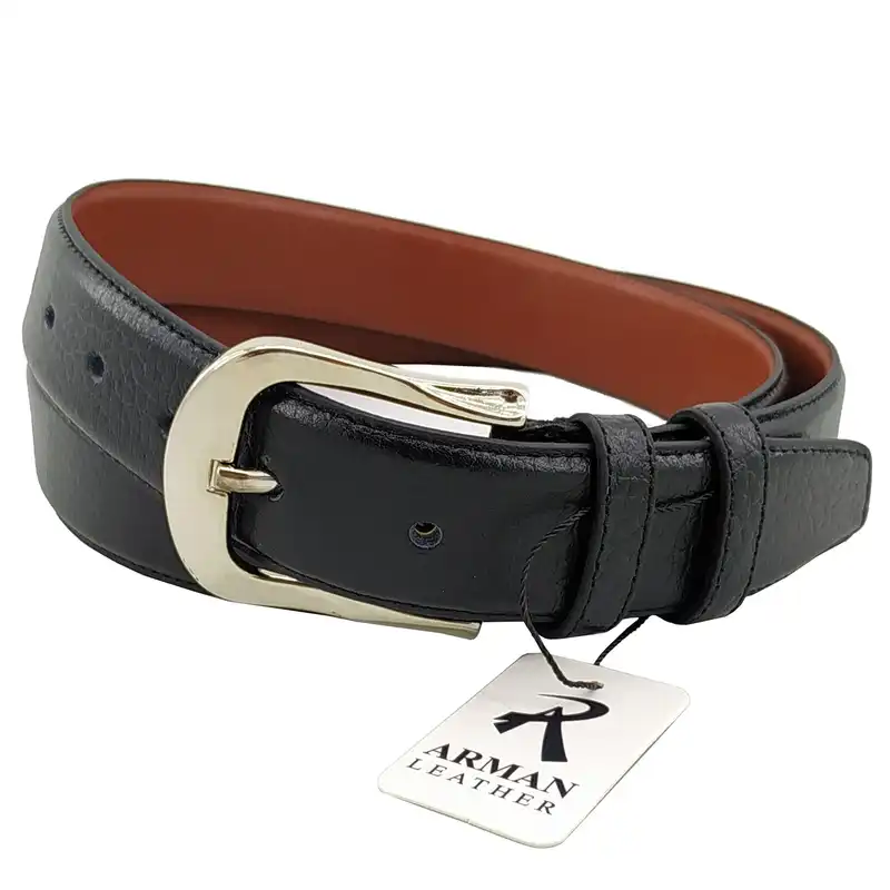 کمربند مردانه چرم آرمان مدل 201