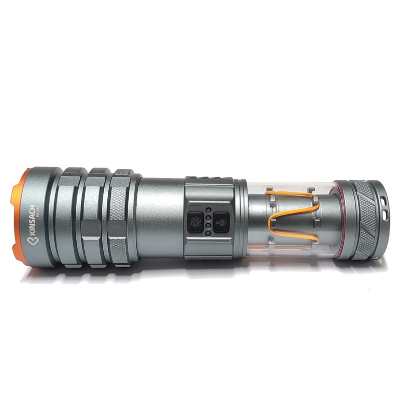 چراغ قوه دستی کینساچ مدل ks-580 چندکاره فانوسی دار با نور مهتابی