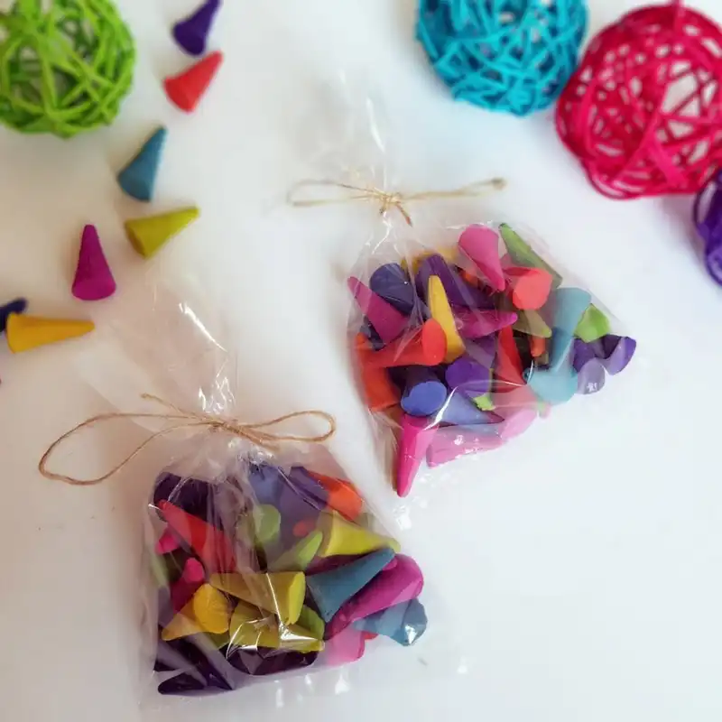 عود مدل مخروطی خوشبو کننده طبیعی کد002-40 بسته 40 عددی