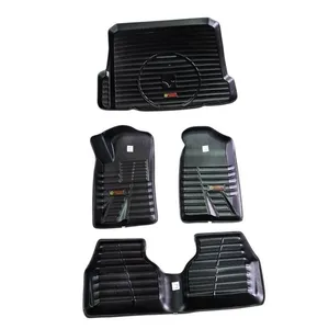 کفپوش سه بعدی خودرو چرم گیلان مدل mc  مناسب برای سمند به همراه کفپوش صندوق چرم