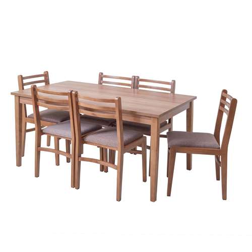  میز و صندلی ناهار خوری 6 نفره گنجینه مدل توسکا