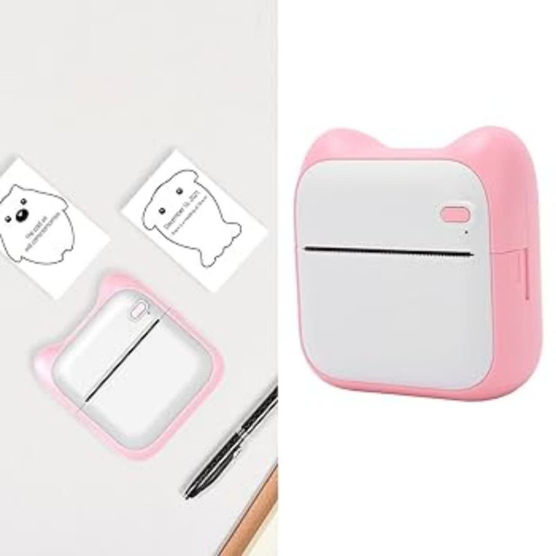 پرینتر لیبل زن ناب سل مدل پرتابل شارژیکد PN-NAAB001 به همراه سه عدد رول کاغذی