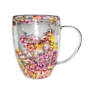 لیوان مدل دوجداره طرح گل کد MA001