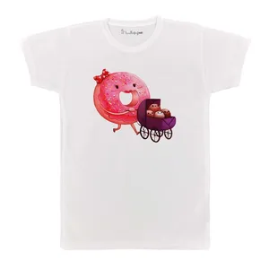 تی شرت بچگانه پرمانه طرح دونات های بامزه کد pmt.5343