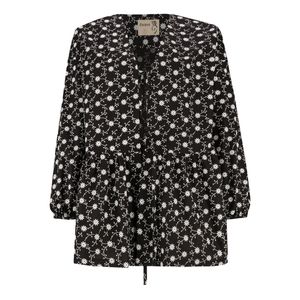 مانتو زنانه السانا مدل آنیشا کد 225001 رنگ مشکی