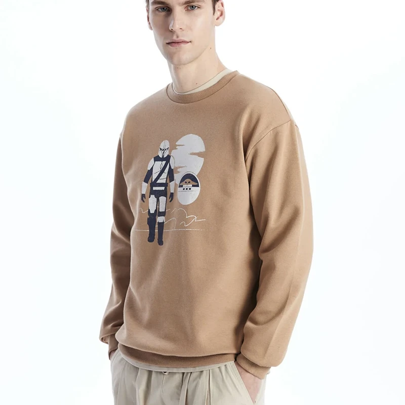 سویشرت مردانه ال سی وایکیکی مدل آستر پلار جنگ ستارگان