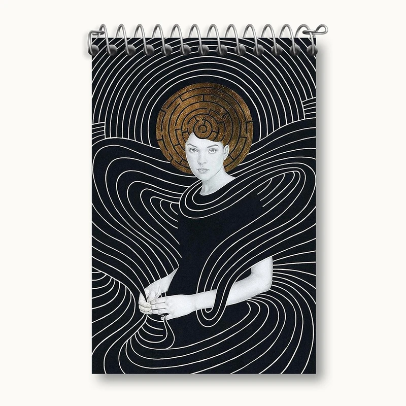 دفتر یادداشت 50 برگ خندالو مدل دکوراتیو (decorative) کد F202