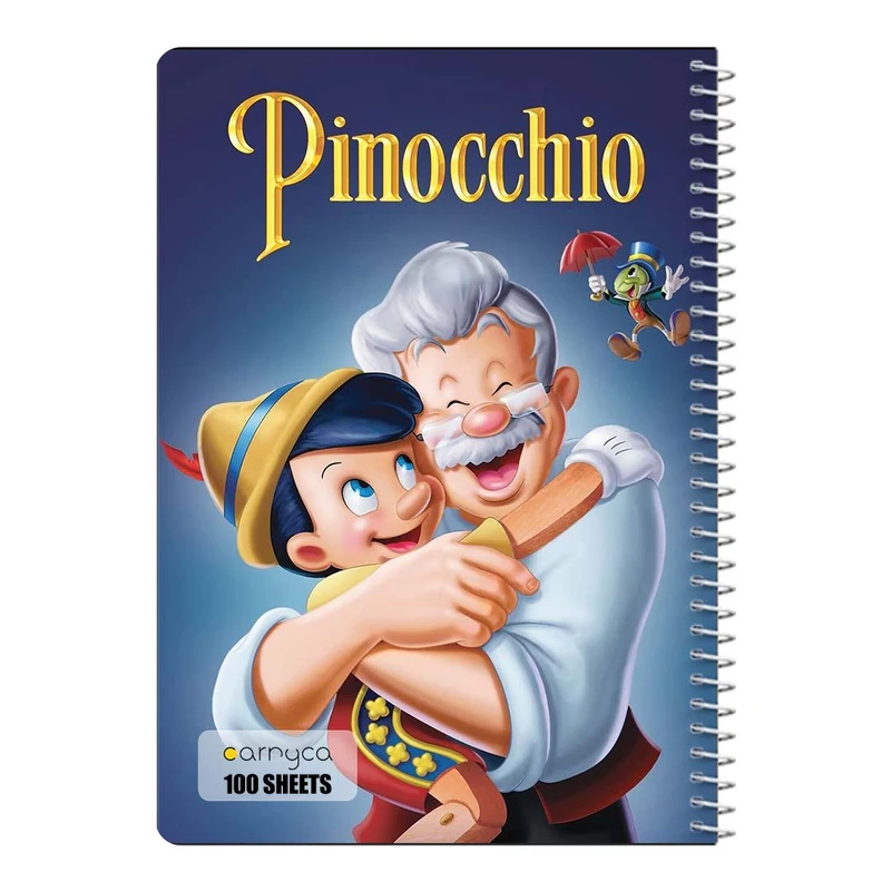 دفتر مشق 100 برگ سیمی کارنیکا طرح پینوکیو Pinocchio کد 75211