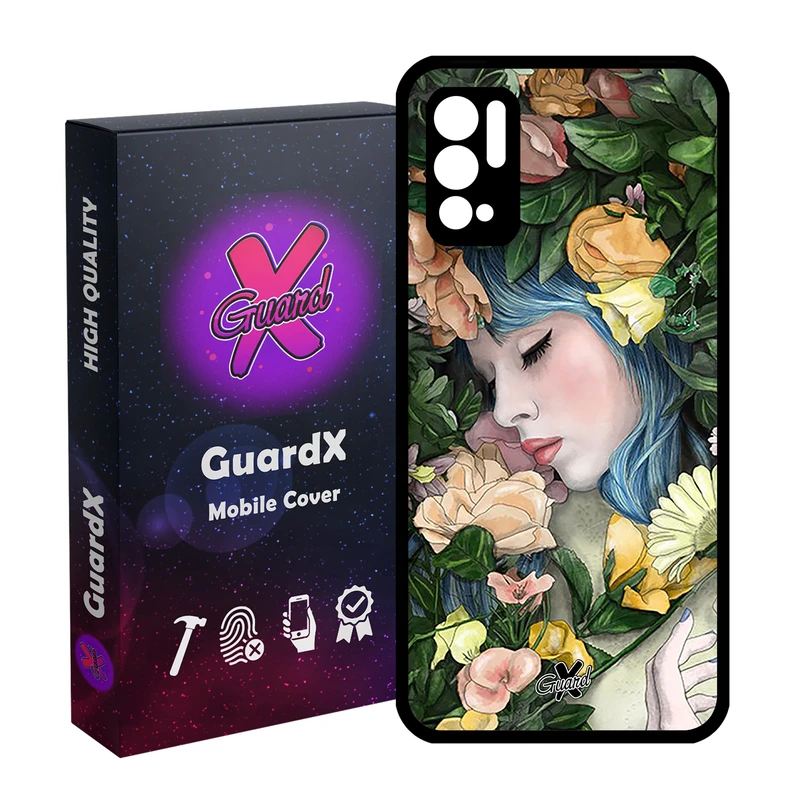 کاور گارد ایکس طرح دختر مدل Glass10304 مناسب برای گوشی موبایل شیائومی Redmi Note 10 5G / Poco M3 Pro