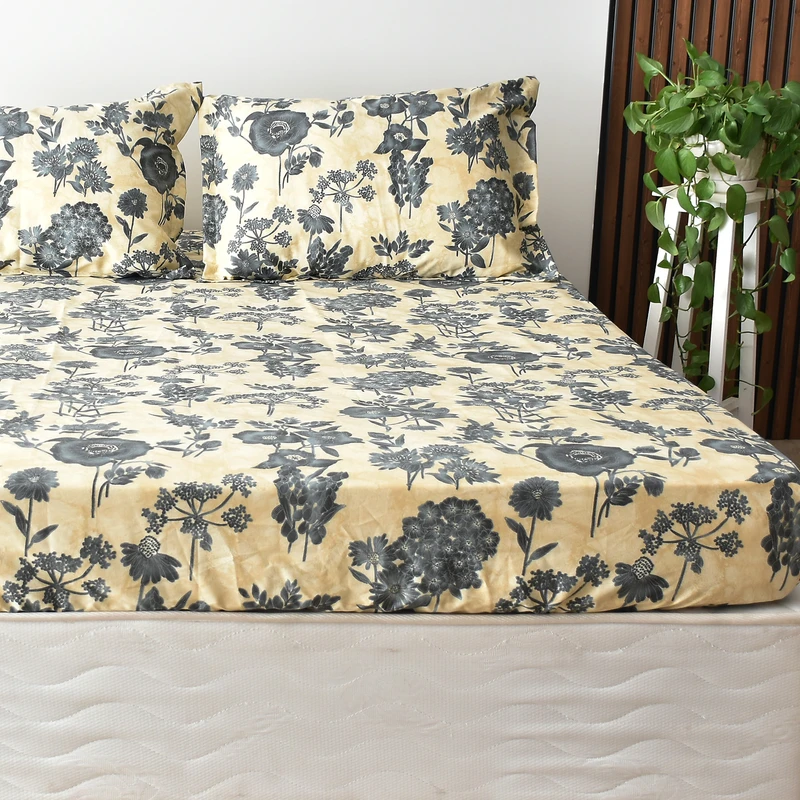 سرویس ملحفه بومرنگ مدل Paniz-90 یکنفره 2 تکه