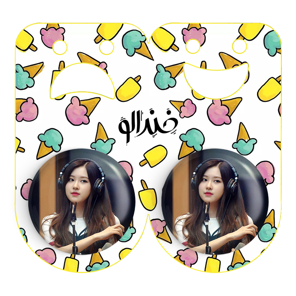 پیکسل خندالو مدل رزی بلک پینک کد 14384 به همراه مگنت