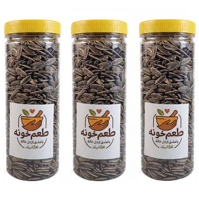 تخمه آفتابگردان با طعم پیاز جعفری طعم خونه - 500 گرم بسته 3 عددی