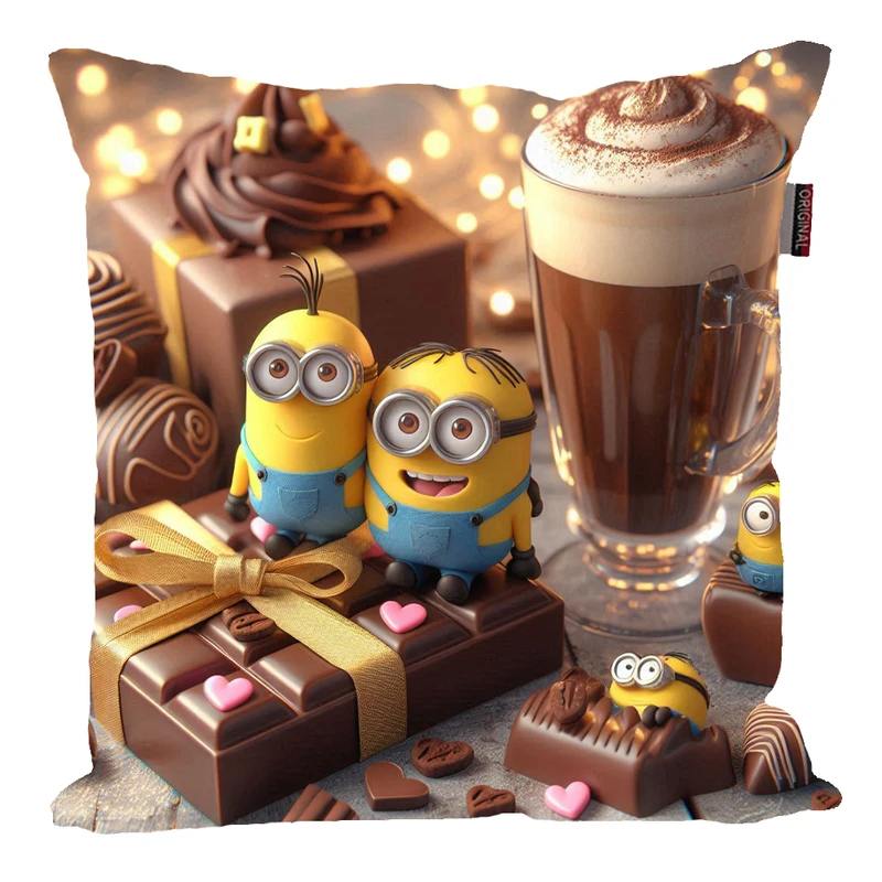 کوسن پاد آفرین مدل مینیون ها طرح شکلات کد 134