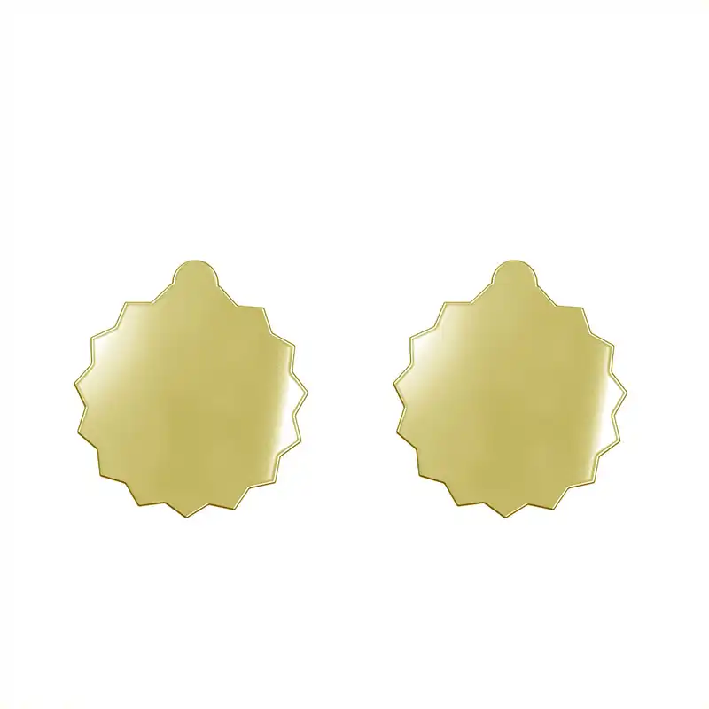 گوشواره طلا 18 عیار زنانه مدوپد مدل ستاره کد GA1-15449