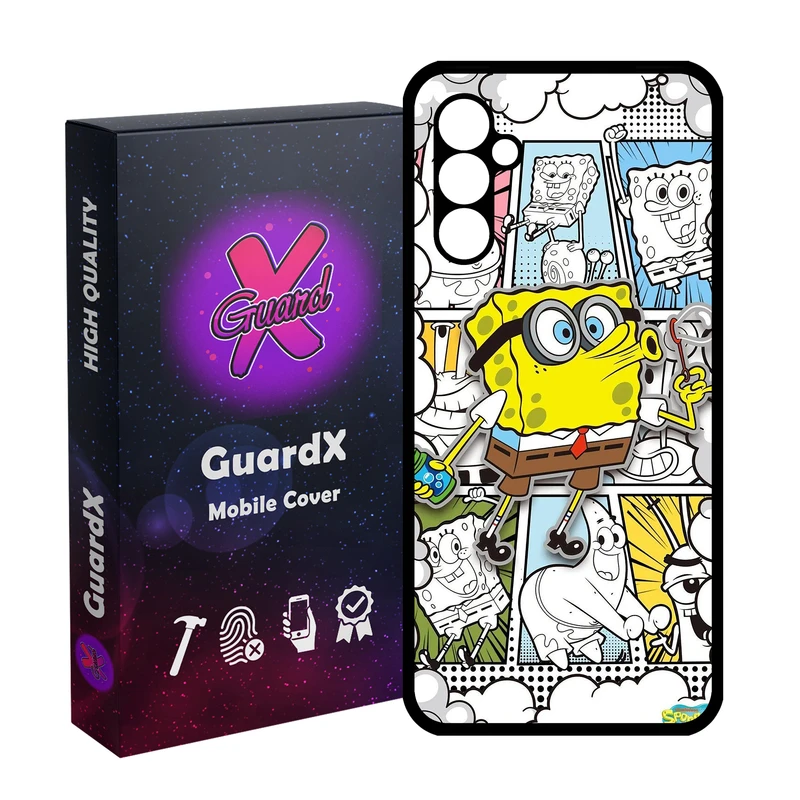 کاور گارد ایکس طرح باب اسفنجی مدل 10940 مناسب برای گوشی موبایل سامسونگ Galaxy A24/A24 4G/M34 5G