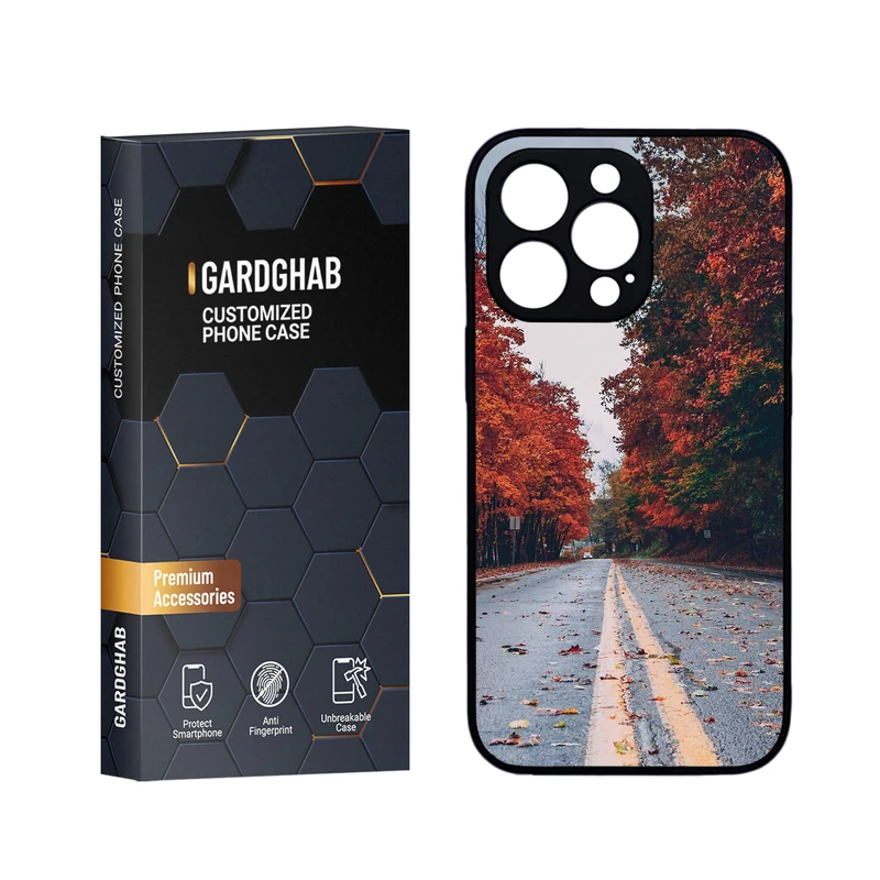 کاور گارد قاب مدل دورژله ای منظره و طبیعت مناسب برای گوشی موبایل اپل  iPhone 13 Pro