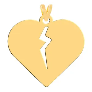 آویز گردنبند طلا 18 عیار زنانه فرشته مدل قلب WNL-000323