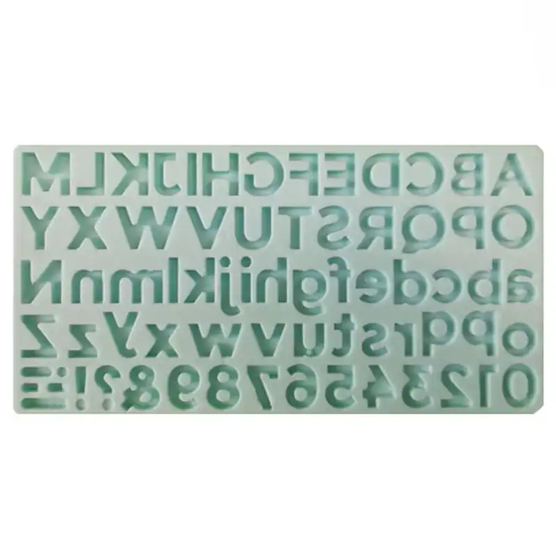 قالب فوندانت طرح اعداد و حروف انگلیسی