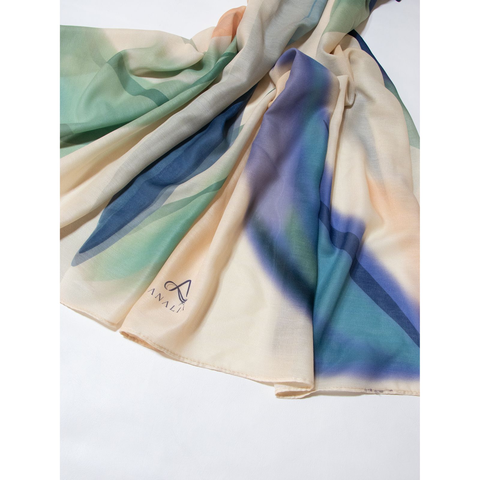 شال زنانه مدل نخ کلاسیک بهاری کد ANA-1280 -  - 4