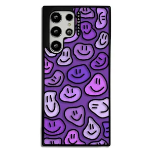 AKAM AMCWSGS22U-HAPPY FACE12 Cover For Samsung Galaxy S21 Ultra