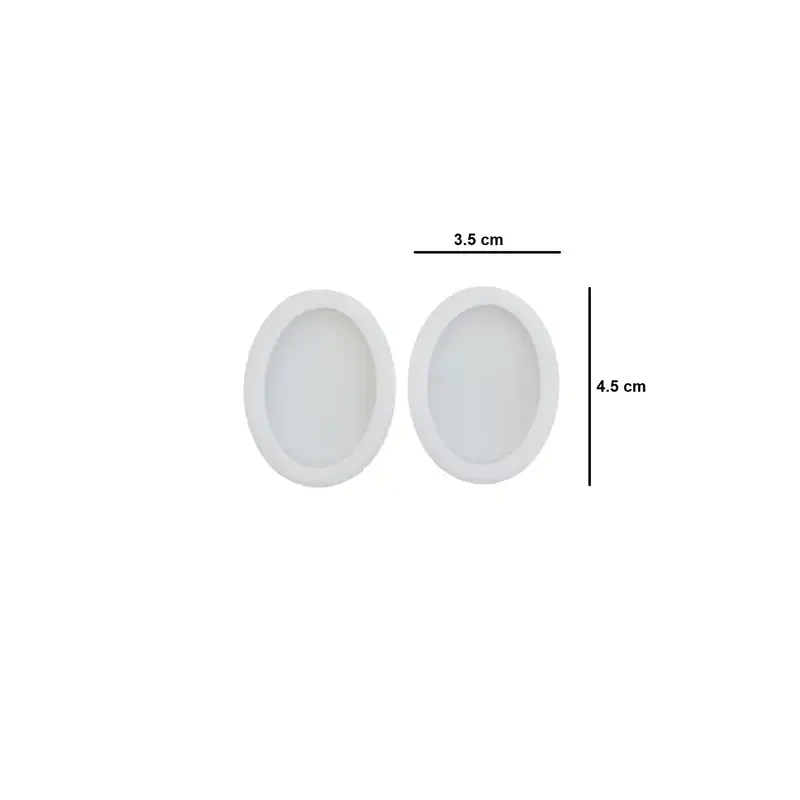 قالب رزین مدل گردنبند طرح بیضی بسته دو عددی