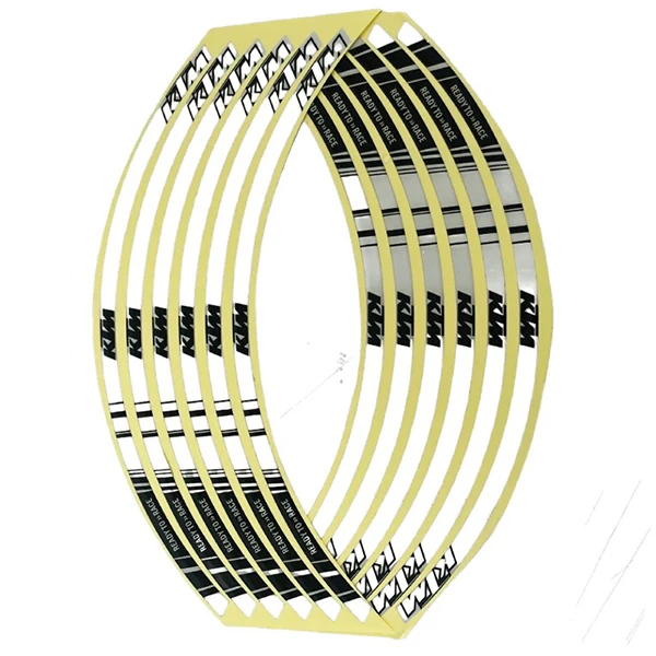 برچسب دور رینگ موتور سیکلت وارون مدل W-47-WH مناسب برای KTM بسته 12 عددی