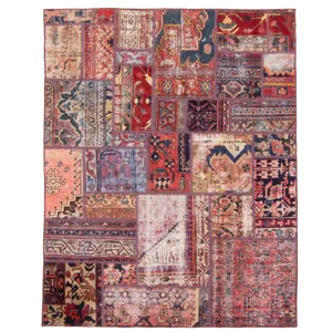 کلاژ فرش دستباف سه متری مدل چهل تکه کد 13589